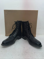 New Men’s Black Lace Up J Chisholm Cowboy Boots. 2550 9 D. 3-32