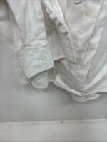 New Women’s Wrangler White Designed Long Sleeve Button Up Small TT-2