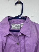 New Women’s Mine & Bills Purples Fringe Long Sleeve Button Up Size Large TT-70