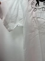 New Women’s Rockmount White Designed Short Sleeve Pearl Snap Size 32 LL-75