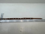 New Brown Genuine Leather Nocona Silver Pendent 28” Belt #399 JJ-143