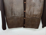 New Women’s Brown Caldwell Virgin Wool Leather Jacket M #429 3C-49