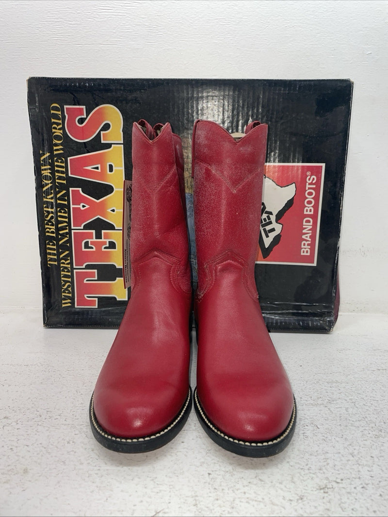 New Men’s Red Texas Brand Cowboy Boots. 4403 6.5 6 1/2 M. 1-52