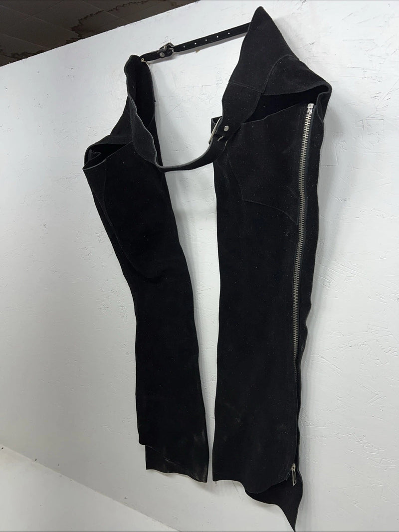 NOS Black Children’s Large Show Chaps Adjustable Waist 40” N-20