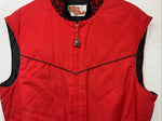 New Men’s Comfy Red Vintage Vest XL #05956 UU-10