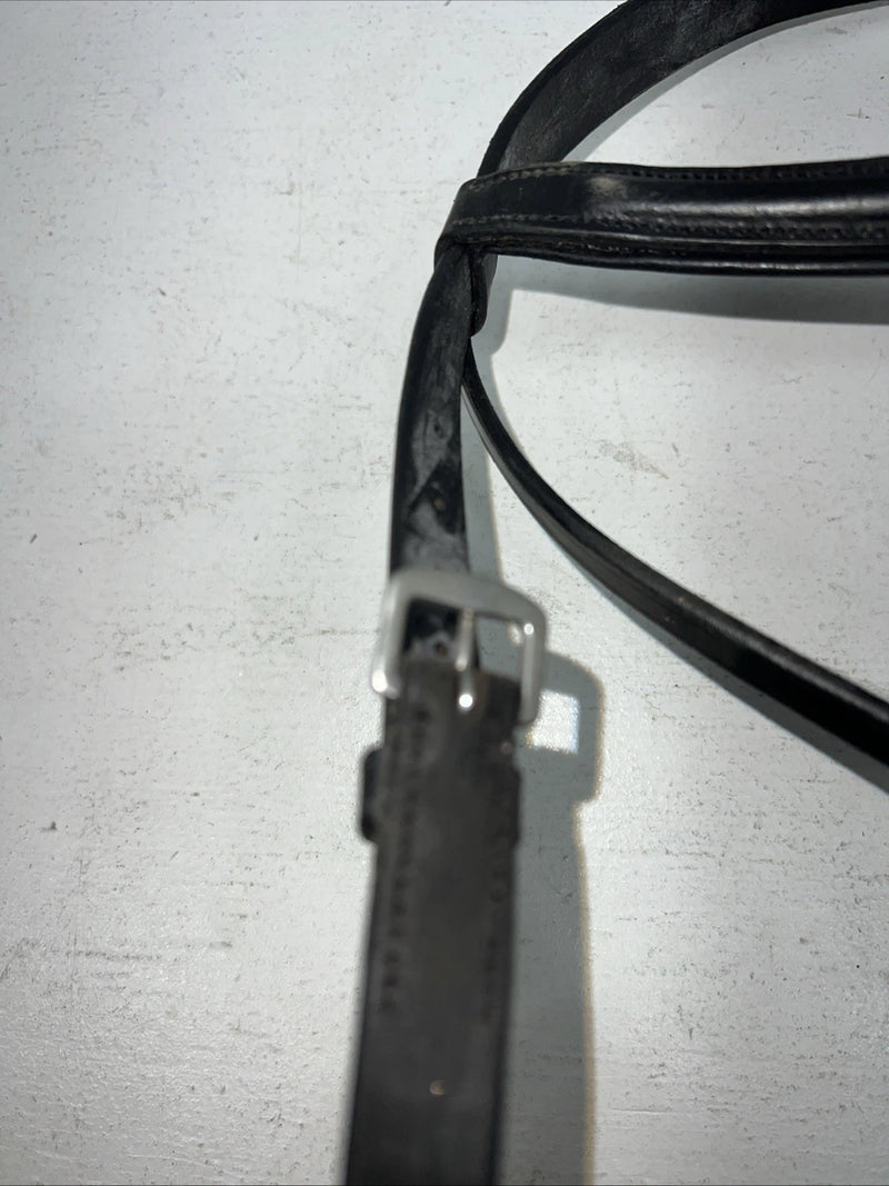 New Camelot Black Event English Full Headstall With Grip Reins #140800 BB-7