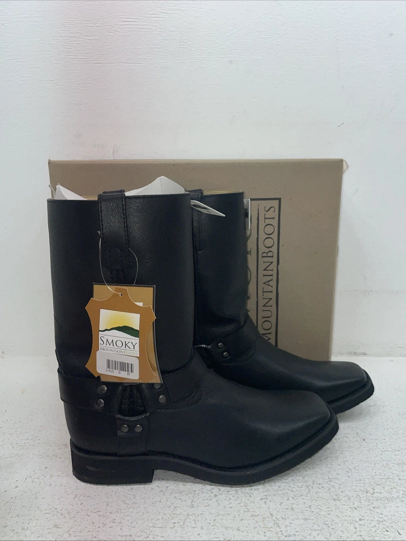 New Men’s Black Smoky Mountain Cowboy Boots. 2405 Y 6. 2-74