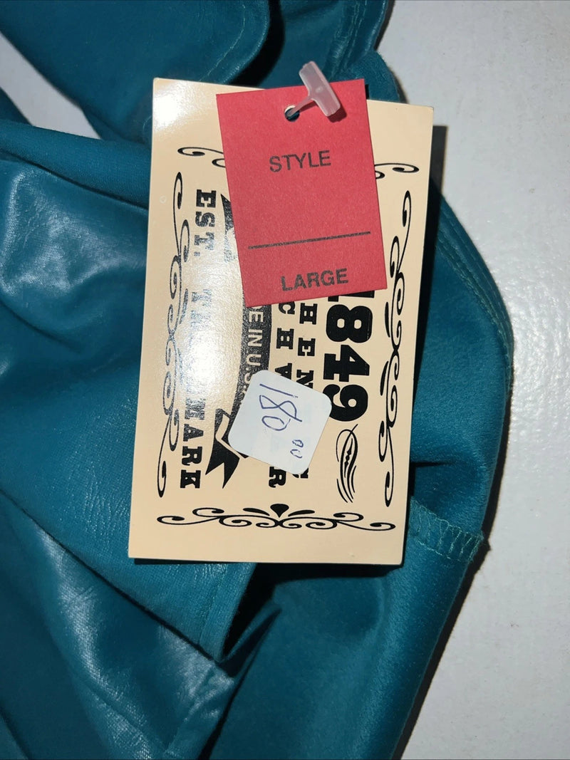 New Women’s Turquoise 1849 Authentic Ranchwear Western Show Jacket L UU-64