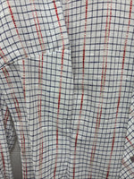 New Girls Dan River Multicolor Stripe Long Sleeve Pearl Snap Size 8 CC-87