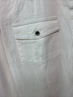 New Women’s Cumberland White Gem Long Sleeve Pearl Snap Medium KK-82