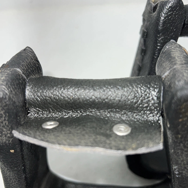 New Black Leather Lace Stirrups FF-15