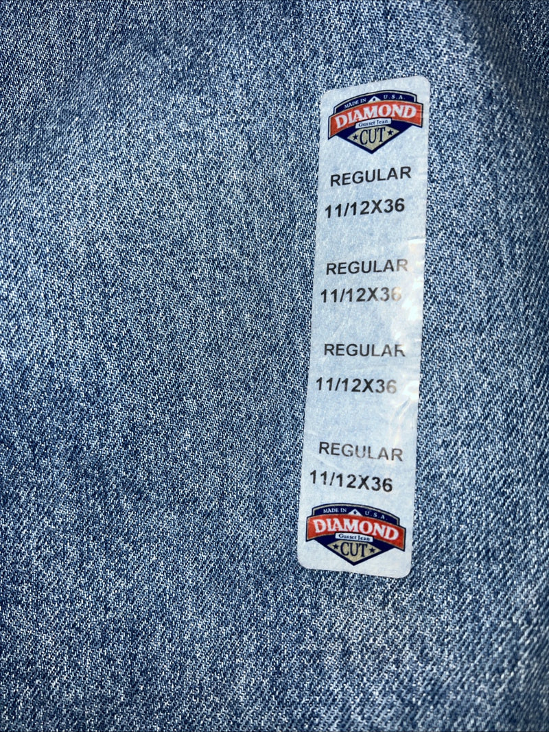 New Women’s Diamond Cut Regular Fit Denim Jeans. 11/12x36 P-4