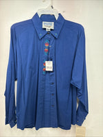 New Women’s Wrangler Blue Designed Long Sleeve Pearl Snap XL II-20