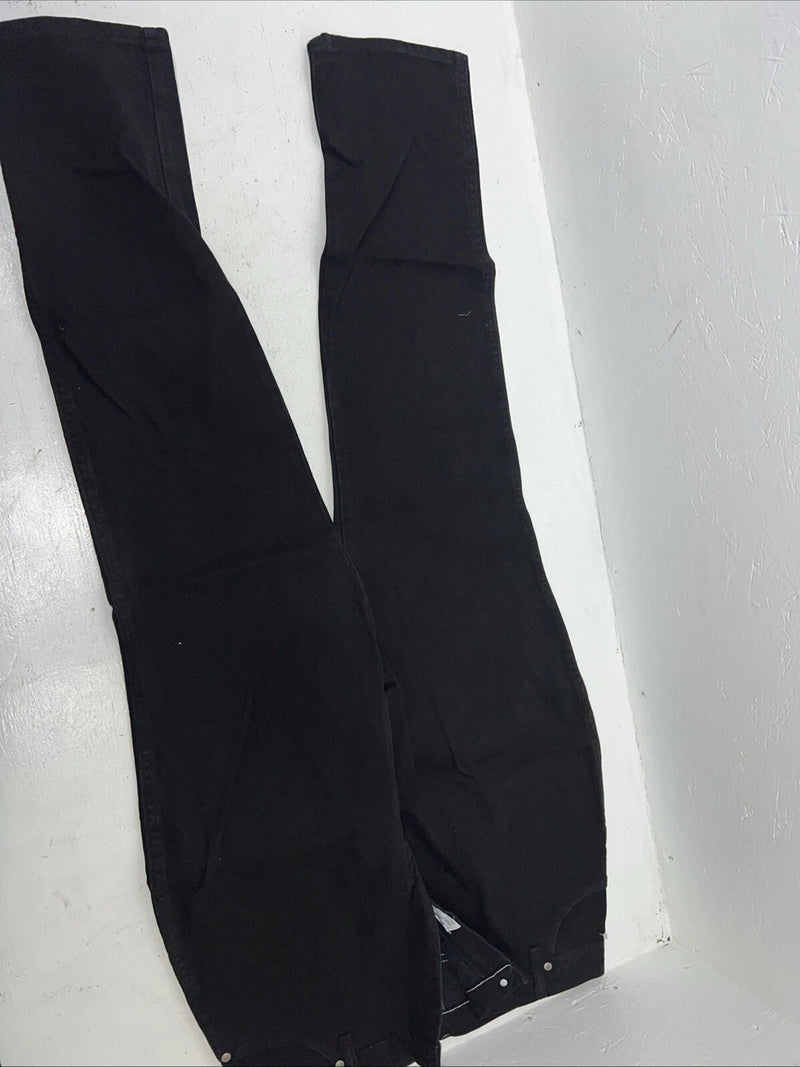 New Men’s Black Cowboy Cut Wrangler Classic Fit Denim Jeans. 19/20x34 F-32