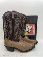 New Men’s Brown Texas Brand Cowboy Boots. 5041 10.5 10 1/2 E E. 7-98