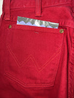New Women’s Red Wrangler Cowboy Cut Slim Fit Denim Jeans. 9x30 N-8