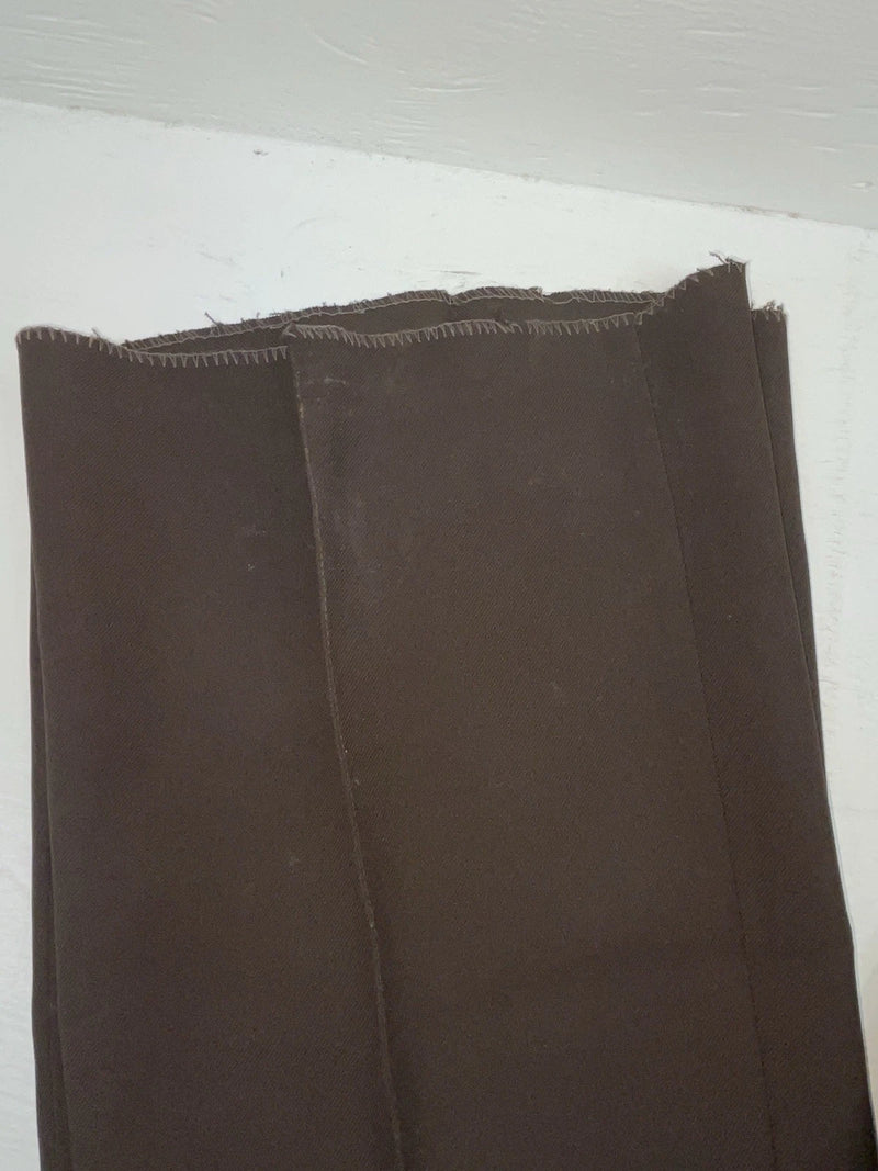 New Vintage Brown H Bar C Polyester Pants #MR477 SS-48