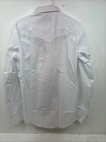 New Women’s Champion Western White Design Long Sleeve Pearl Snap 16 MM-42