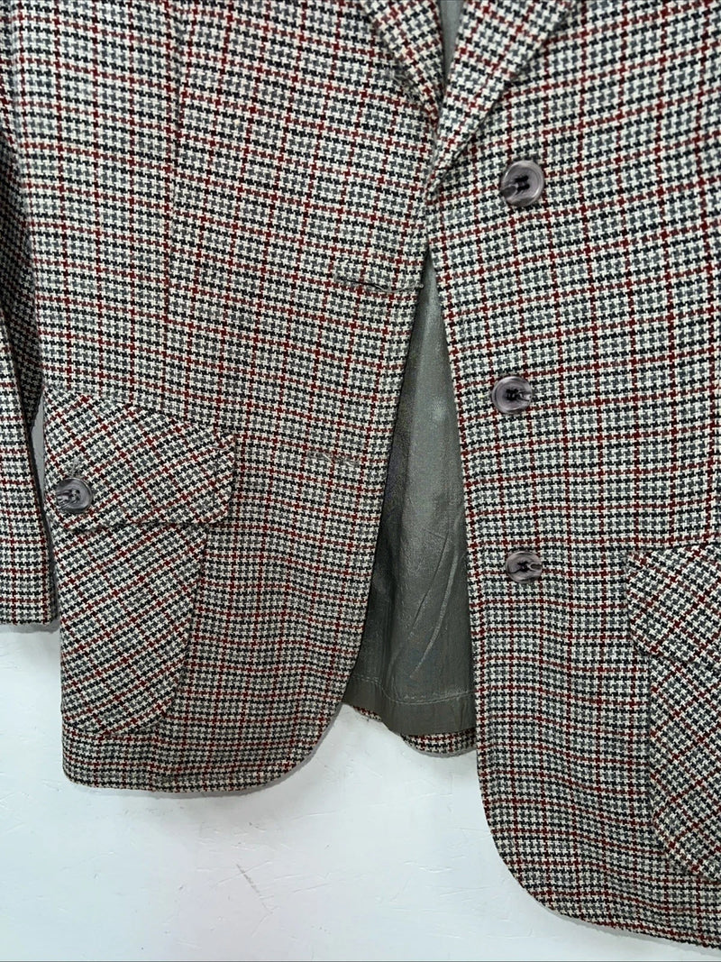 New Womens Red Plaid Bronson Work Blazer 13/14 #4400 UU-12