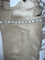 New Tan Whitman Show Chaps With Fringe Adjustable Waist 43” L-49