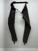 NOS Children’s Gray Show Chaps With Fringe Adjustable Waist 37” N-28