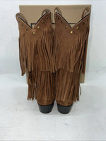 New Women’s Brown Fringe Smoky Mountain Cowboy Boots. 6566 6. 19-14