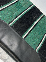 New Green Plaid Navajo Felt Scalloped Saddle Pad 30x30 #89-482 Pad-23
