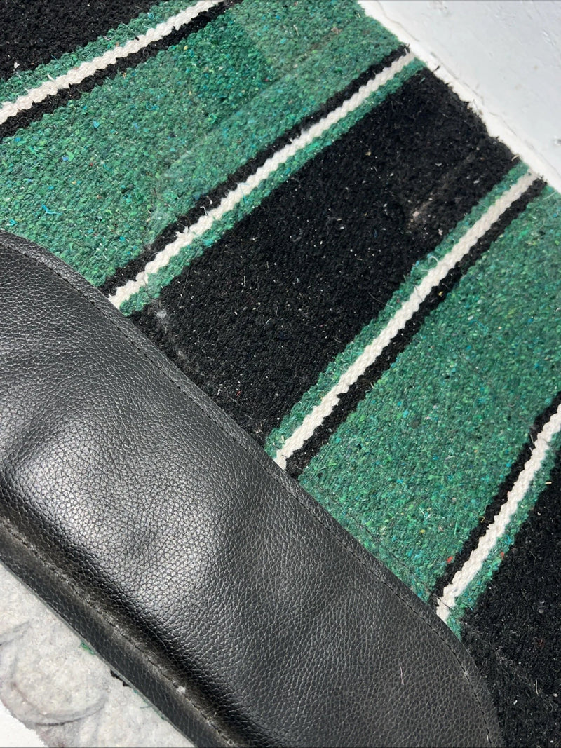 New Green Plaid Navajo Felt Scalloped Saddle Pad 30x30 #89-482 Pad-23