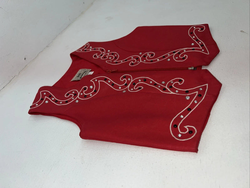New Women’s Red 1849 Authentic Ranchwear Western Show Vest S WW-1