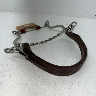 New Tough 1 SS Leather Covered Cable Hackamore #25102 BB-504