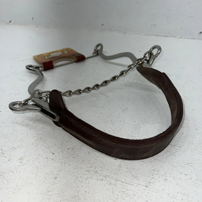 New Tough 1 SS Leather Covered Cable Hackamore #25102 BB-504