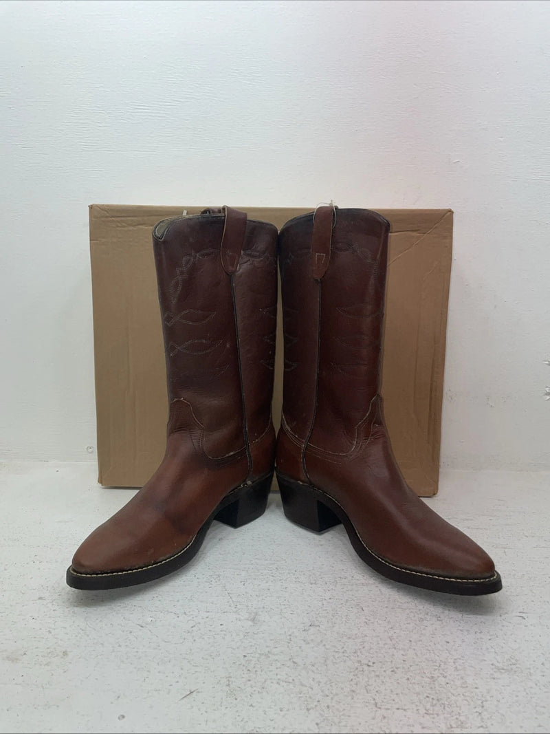 New Men’s Brown Texas Brand Cowboy Boots. 8031 8.5 8 1/2 D. 4-105