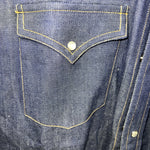 New Men’s Champion Western Blue Jean Long Sleeve Pearl Snap Small B-52