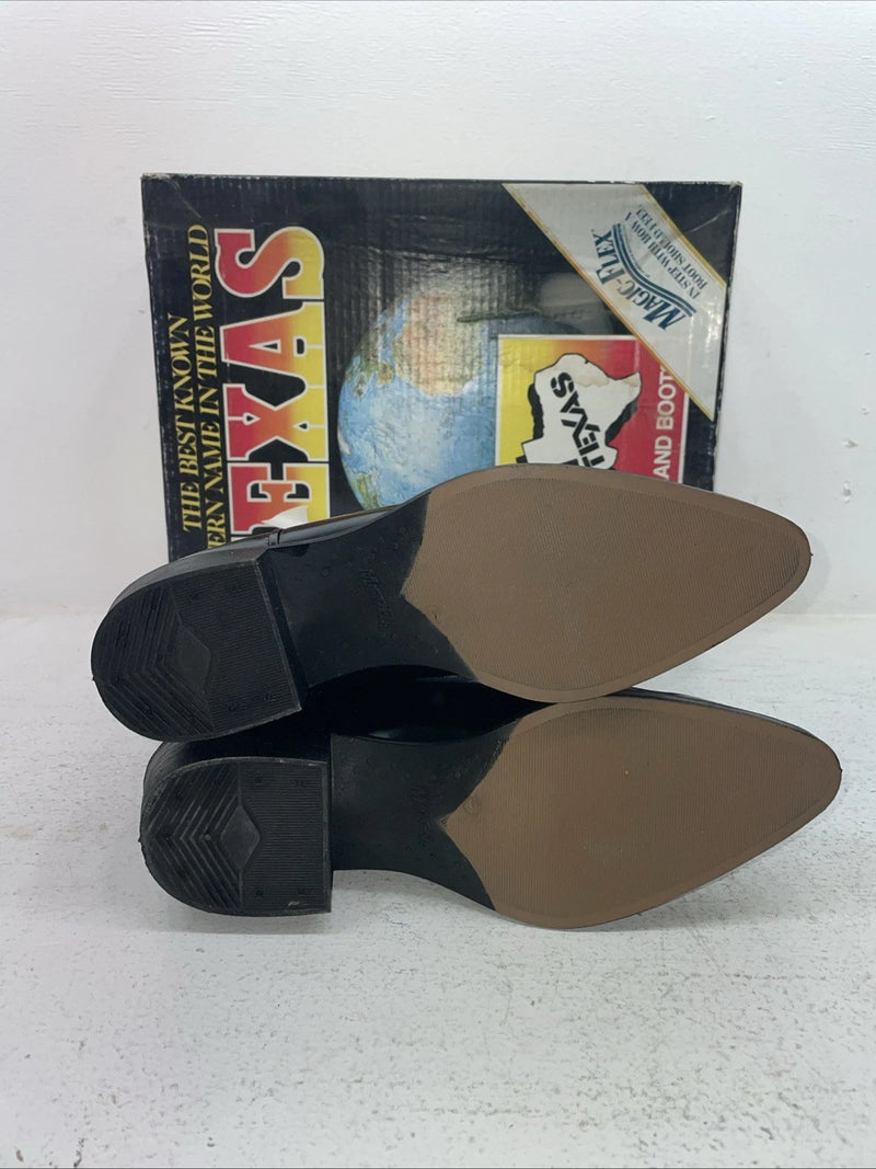 New Men’s Black Texas Brand Cowboy Boots. 1230 8 E E. 3-153