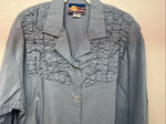 New Women’s Cricket By The Creek Blue Long Sleeve Button Up Shirt M 3C-40