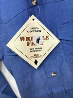 New Kids ELY Classic Blue Jean Design Long Sleeve Button Up Size Small LL-28