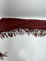 NOS Burgundy Show Chaps With Fringe Adjustable Waist 35” N-19