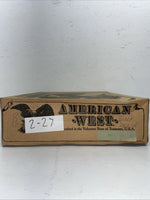 New Men’s Black Lace Up American West Cowboy Boots. 5991 8 D. 2-27