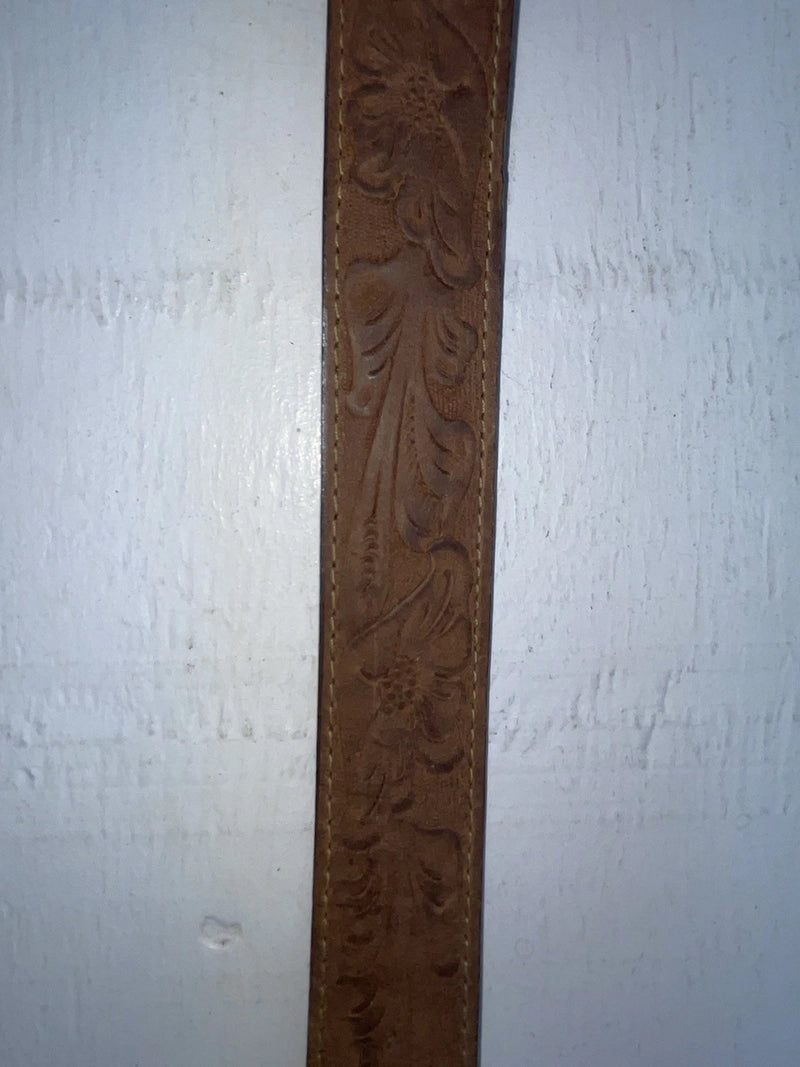 New Brown Genuine Leather Acme Tooled 28” Belt #5022 NN-25