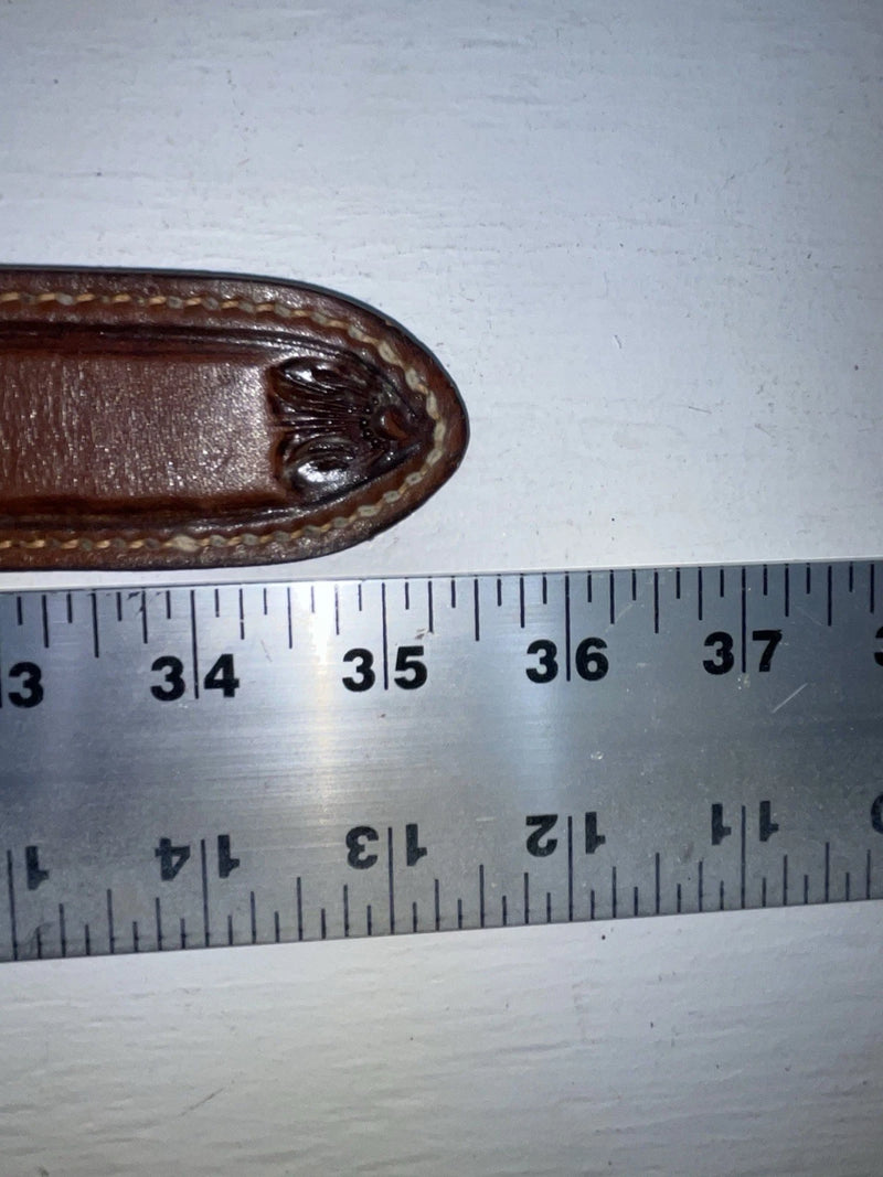 New Brown Genuine Leather Tex Tan Tooled 30” Belt #1638B JJ-160