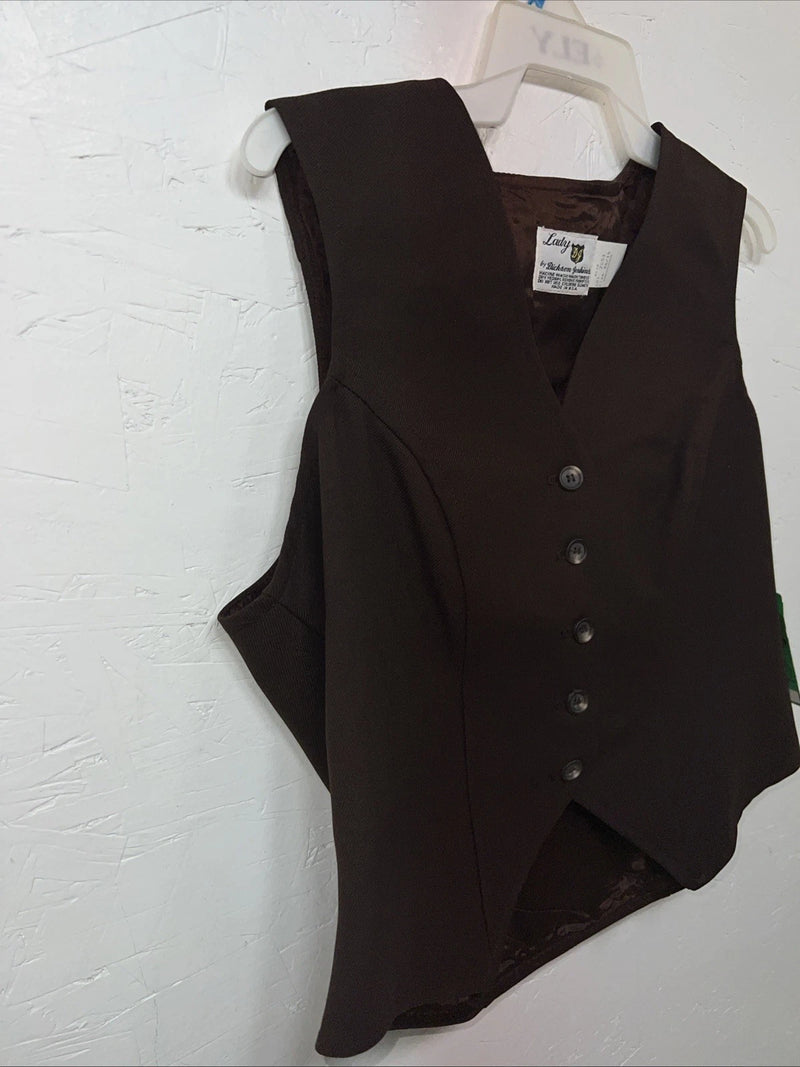 New Women’s Dickson Jenkins Brown Vest Small UU-52