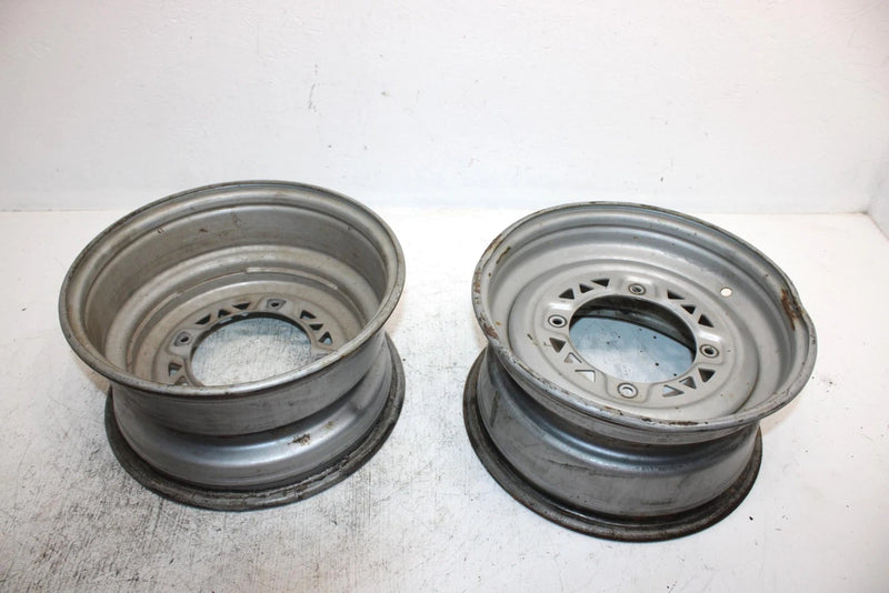 2004 Polaris Sportsman 600 Oem 12x6 Front Wheel Rim Pair 1523448-067 AP58