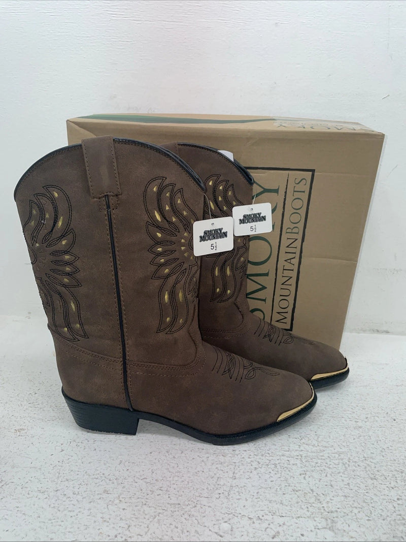 New Women’s Brown Smoky Mountain Cowboy Boots. 1016 J Y 5.5 5 1/2. 2-70