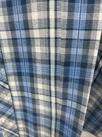 New Women’s Cumberland Blue Plaid Long Sleeve Pearl Snap 3XL GG-58