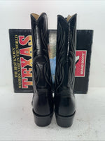 New Men’s Black Texas Brand Cowboy Boots. N 5010 10.5 10 1/2 D. 7-96