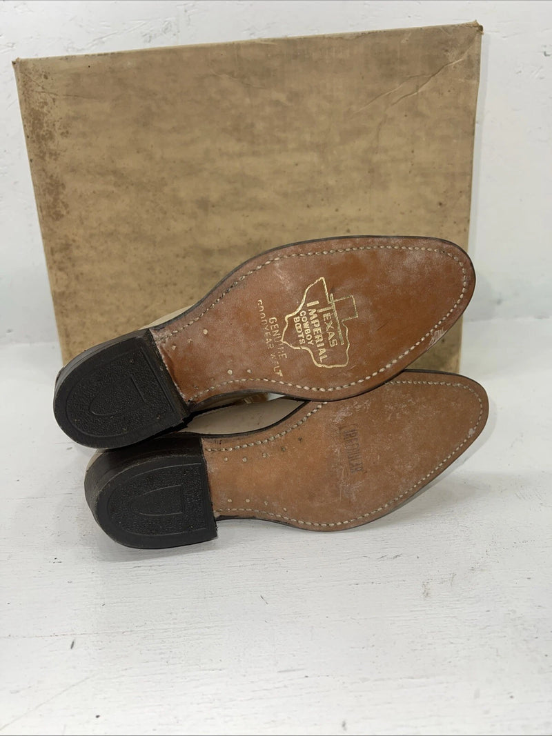 New Women’s Texas Imperial Brown Cowboy Boots. 59 6 N. 20-11