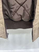 New Men’s Comfy Casuals Brown Western Design Jacket Vest XL J-56