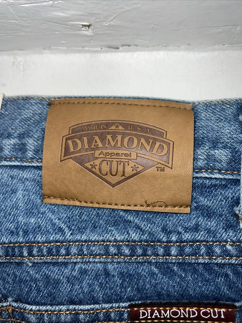 New Men’s Diamond Cut Regular Fit Denim Jeans. 18x36 J-13