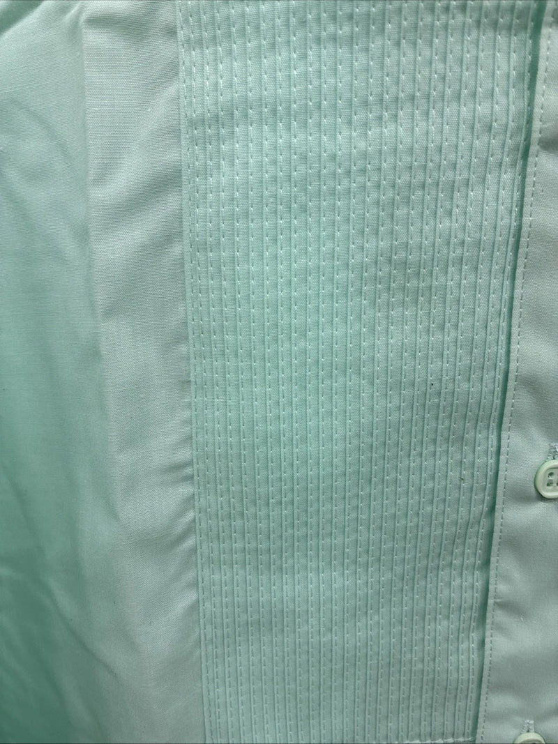 New ARPINO Blue Long Sleeve Button Up English Shirt Large X-86