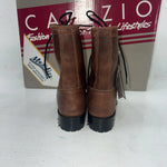 New Women’s Brown Lace Up Capezio Cowboy Boots. L549 5.5 5 1/2 M. 20-31